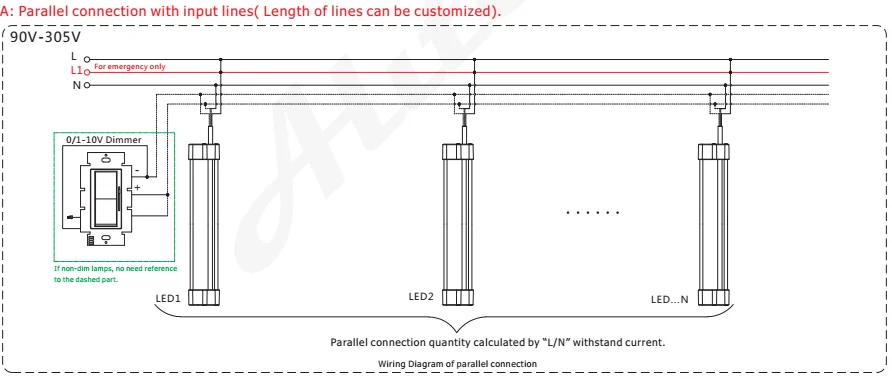 Parallel connection. Parallel connection