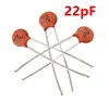 1000pcs/lot 22pF 50V Low Voltage Radial Ceramic Disc Capacitors