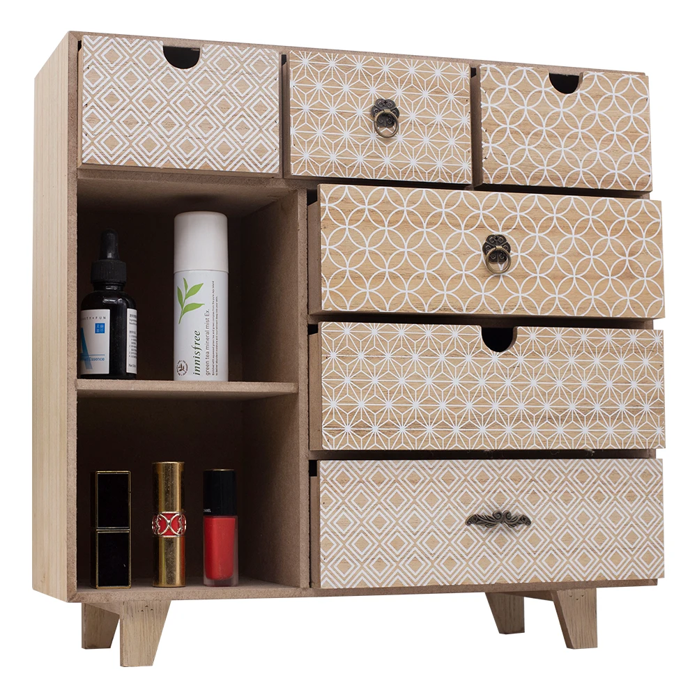 
Simple Home Small Wood Desk Office Filing Cabinet 