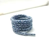 wholesale custom round cotton shoelace with transparent tips