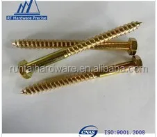 Stainless steel lag screw with low price partial threaded Hex head screw