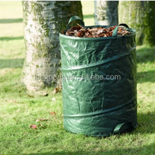 Heavy Duty Medium Size Pop Up Garden Bag Waste Weeds Leaves Bin Cutting Sack Bag 