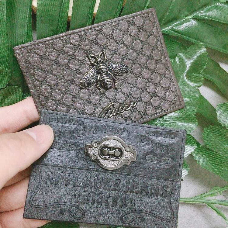 Wholesale Fashion Leather Patches For Clothing,Low Moq Genuine Custom