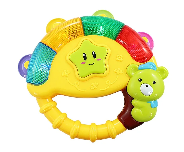 Baby Musical Tambourine Toy Rattle Ring With Light Hn273969 Buy