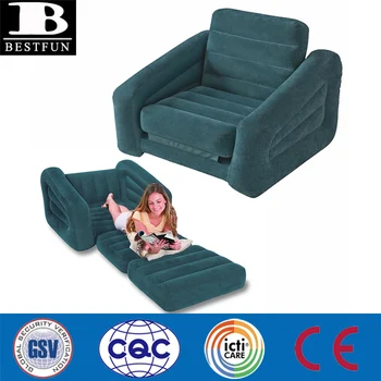 Sturdy Inflatable Lazy Boy Sofa Chair One Person Inflatable Pull