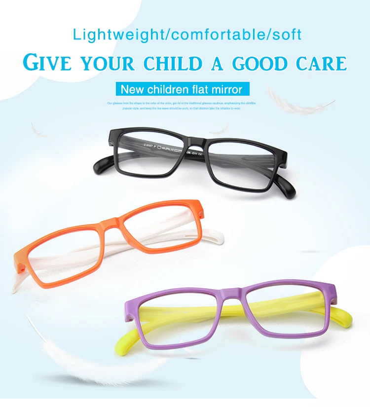 2018 New Children Silicone Soft Eyeglasses Without Nose Pads Buy Eyeglass Frames Optical