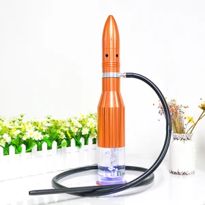 Image of modern design LED light aluminum Bullet shisha flavours nargile