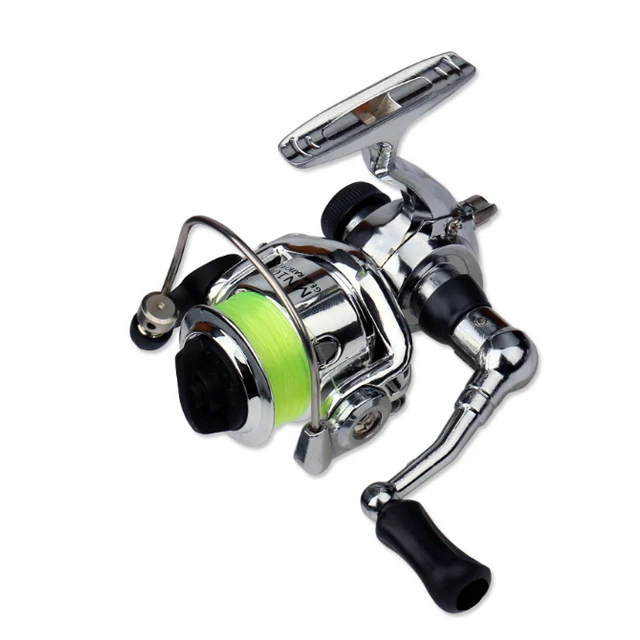 

HOT Mini100 Pocket Spinning Fishing Reel Alloy Fishing Tackle Small Spinning Reel 4.3:1 Metal wheel pesca Children's Small Reel, Silver