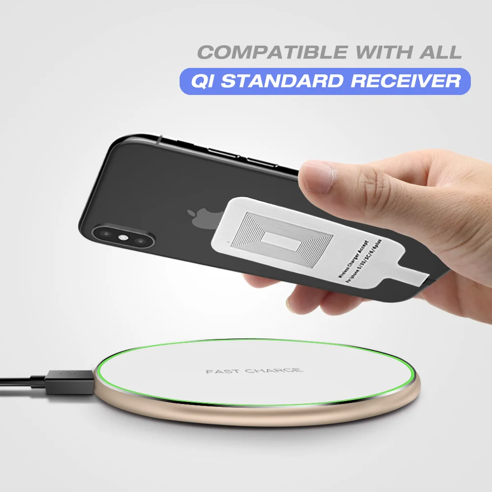 2020 Fast Charging 10w Portable Qi Wireless Charger Cell Phone For
