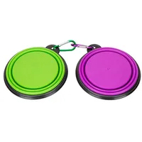 

Portable Silicone Pet Bowl 5 Inches Foldable Expandable Water Feeding Travel Cup Dish for Pet Dog Cat and Small Animals