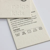 

Custom recycled paper hangtag clothing cardboard tag for garment with high quality