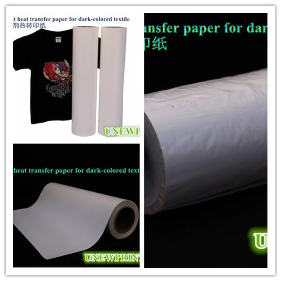 heat transfer paper dark