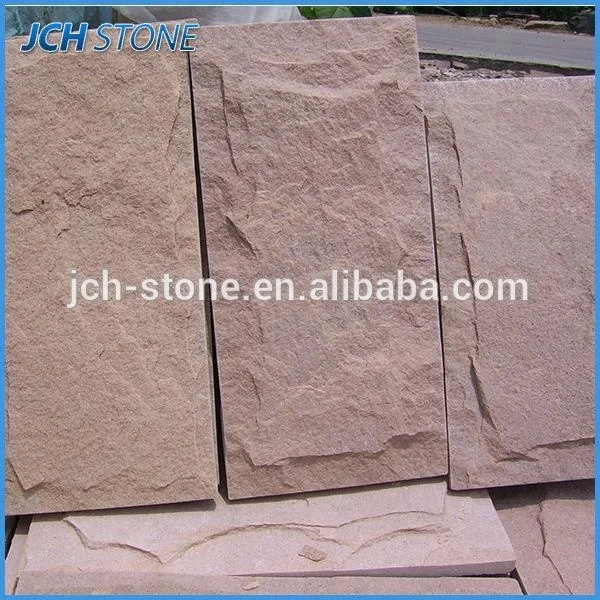 
Wall stone mushroom finished red sandstone for wall decoration 