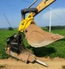 backhoe excavator tilt rotating quick hitch coupler