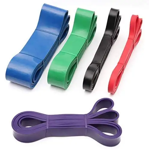 

Custom Private Latex Fitness Exercise Latex Pull Up Loop Resistance Band Set of 4, Black;red;yellow;blue and etc