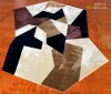 new cute design rug which is special shape in yellow color from china carpet factory
