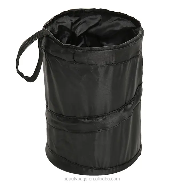 portable car trash can bag collapsable pop up trash bin garbage