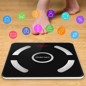 Image of trend 2019 Hot sale Fitness Digital Weighing Bathroom Scales Smart Bluetooth Body Fat Scale With Fitness App support bluetooth
