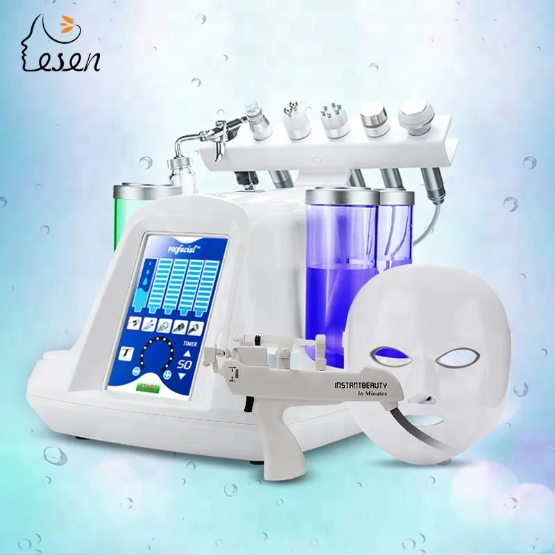 

2018 cheaper price Little bubble hydra Beauty Oxygen Medical 8 in 1 Water Oxygen injection Skin Care jet peel Machine, White