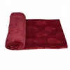 100% polyester solid 3D embossed flannel blanket with some beautiful pattern