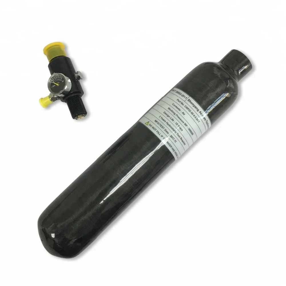 

300bar 4500psi 0.5L black cylinder with regulator for airforce condor pcp air gun paintball tank