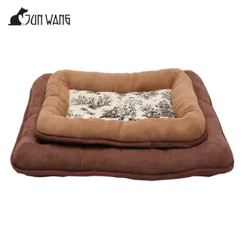 Faux Suede Pet Dog Cushion For Small Large Sofa Beds Supply Product