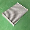 High Flow Tube Fin Type Aluminum Charge Air Cooler Core With Square Tubes Inner Fins For Automobile
