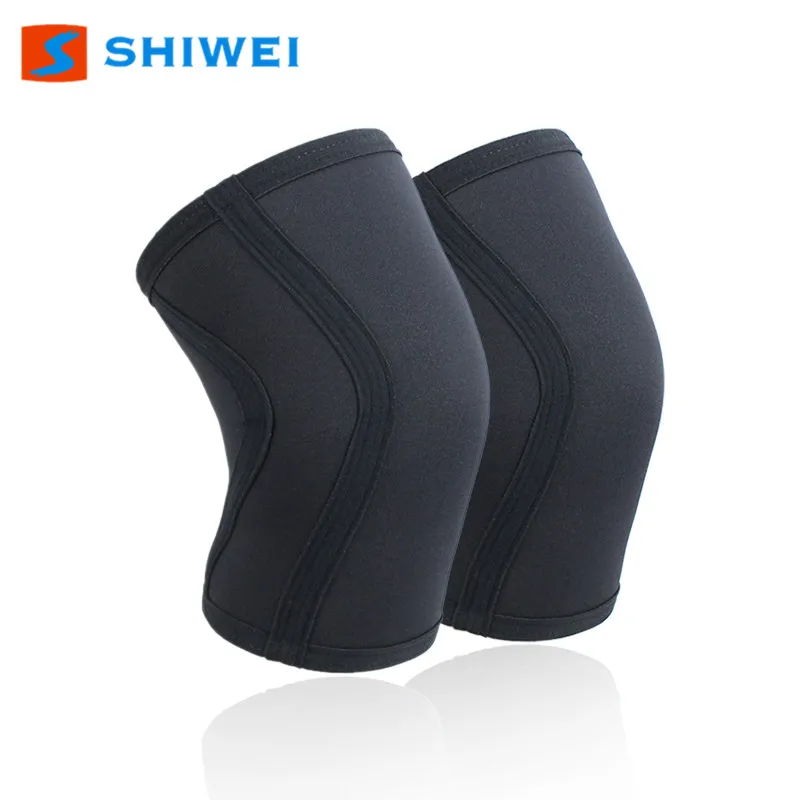 

Fashion SHIWEI-906# knee sleeves 7 mm plus size knee pads for promotion, Black or as customed