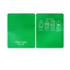 Custom Printed Green Paper Aluminum Foil Plastic Drip Coffee Bag Single Packing Flat Pouch Spices Tea Packaging Bag