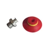 Plastic suction cup with small screw stud and nuts