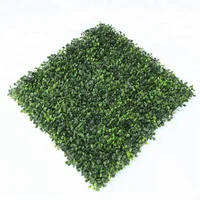 

Anti-UV Plastic vertical garden Artificial Boxwood mat grass hedge Fence panel plant green wall for indoor outdoor decoration