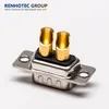 Straight Male Solder Type D SUB Power 2W2 Connector For 30A Cable