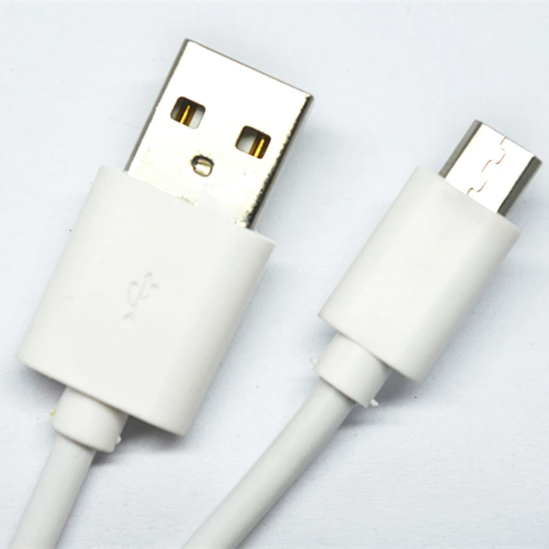 
High quality Wholesale data wire/Round micro usb charging cable white color 