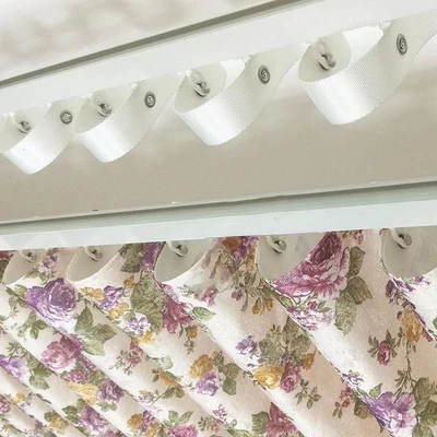

Factory Supply Single Button S Shape Curtain Track ,Sliding Wave Runners Ripple Fold Curtain Rail, White