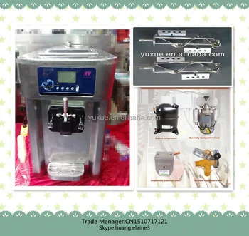 Counter Top Soft Serve Ice Cream Frozen Yogurt Custard Machine