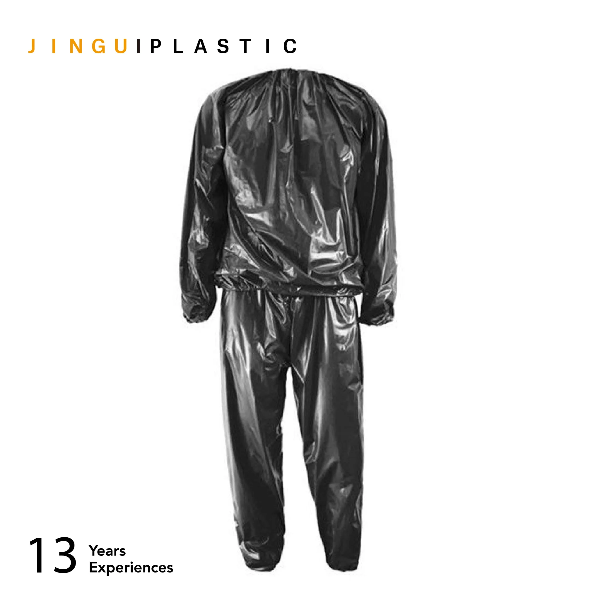 
custom fitness sweat pvc plastic sauna suit losing weight 