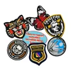 Custom high quality embroidery fabric patch iron on