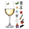 New Designed Halloween Wine Charms Set of 12 Magnetic Drink Markers