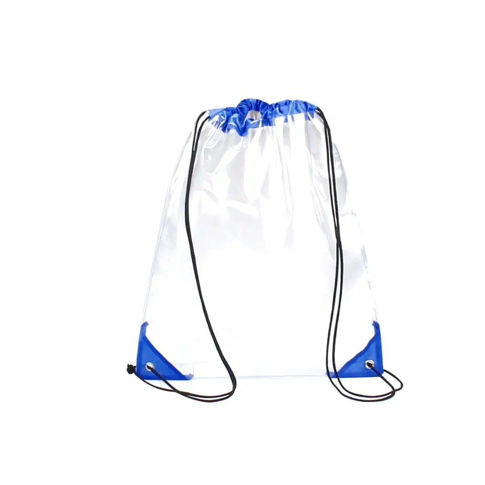 

Promotional Transparent PVC Clear Backpack Bags Drawstring, Customized color