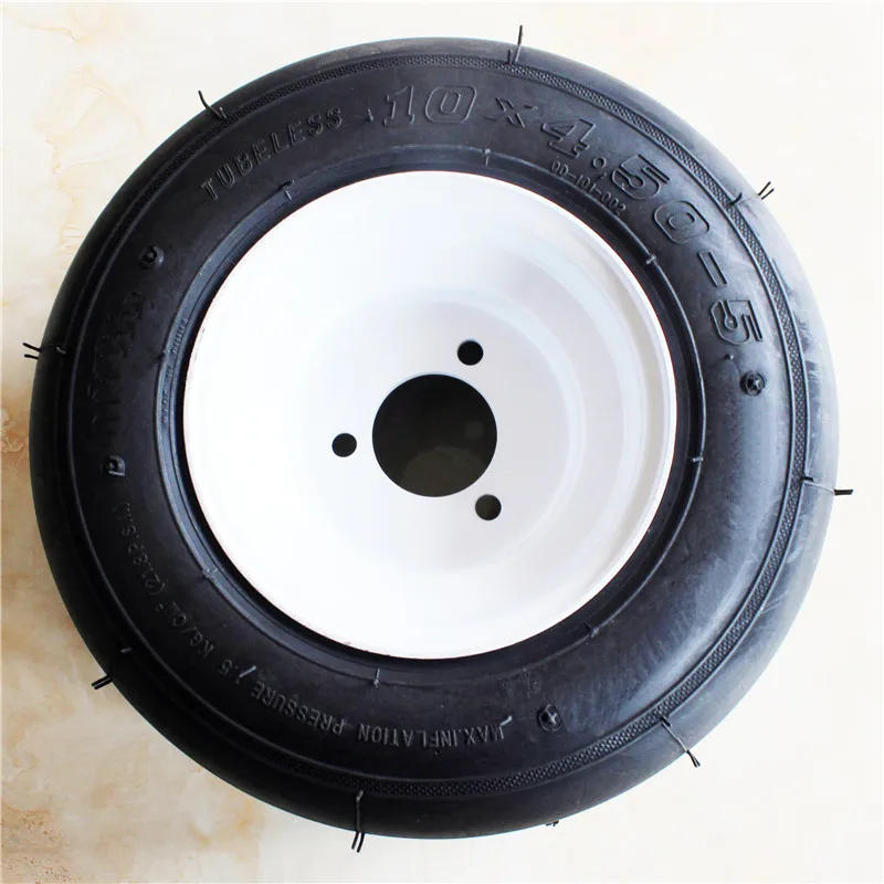 Front Wheels And Iron Rims Hub 5 Inch Go Kart Tire With Rim Chinese