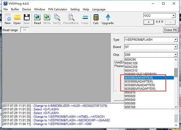 Original Xhorse VVDI Prog Programmer M35080/D80 Adapter V1.0 working with VVDI Prog Programming Tool