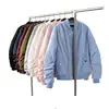 SP2950A Candy Color Fall Winter Padded Women Bomber Jacket