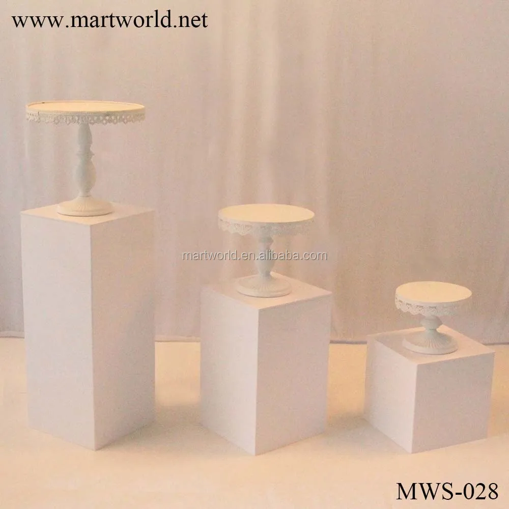 2020 White Acrylic Stand Flower Stand Pillar Column For Wedding
