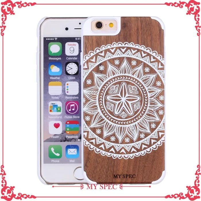 2016 Newest Design Full Wood bamboo phone case for iphone 6 6s plus