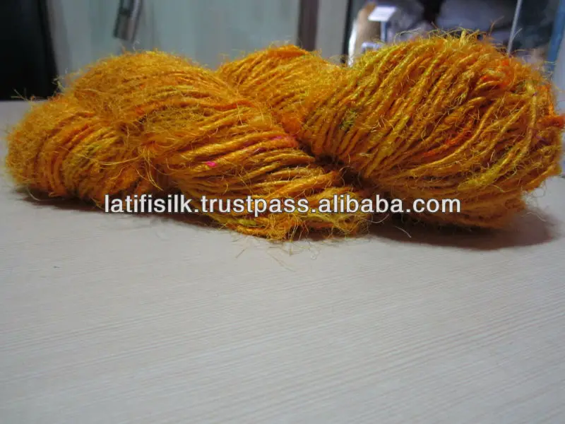 Recycled Silk Yarn Natural Mulberry R A W Silk Weaving Knitting High