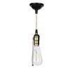 Light Bulb Sockets and Cord Cooper Lampholder with Black Ceiling Plate E27 Brass Lamp Socket