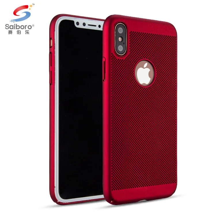 

Nice looking mobile phone heat dissipate case cover for iphone 7 case pc phone, 5 colors