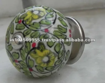 Interior Hand Painted Ceramic Door Drawer Knobs Pk7 Buy