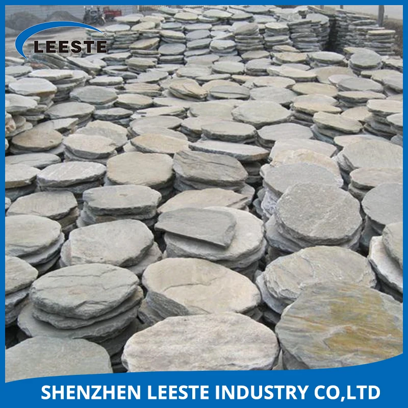
Multiple Colour Natural Garden Round Slate Landscaping Stepping Stone 