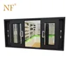 commercial grade aluminum black vinyl windows with mosquito rolling net window